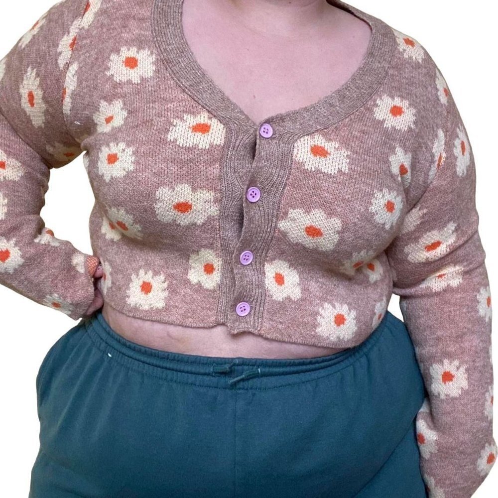 Floral Sweater One Size